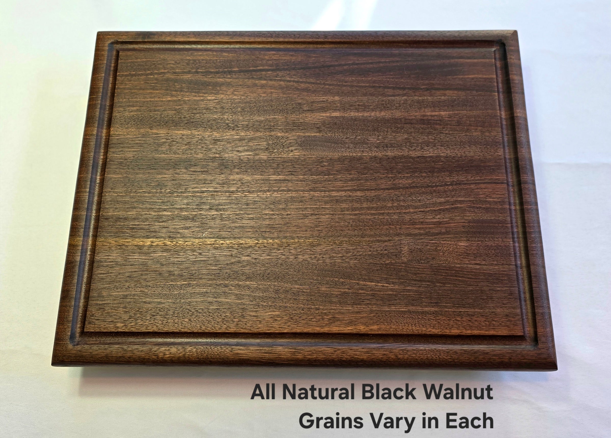 Large Black Walnut Cutting Board: Handcrafted Walnut Butcher Block
