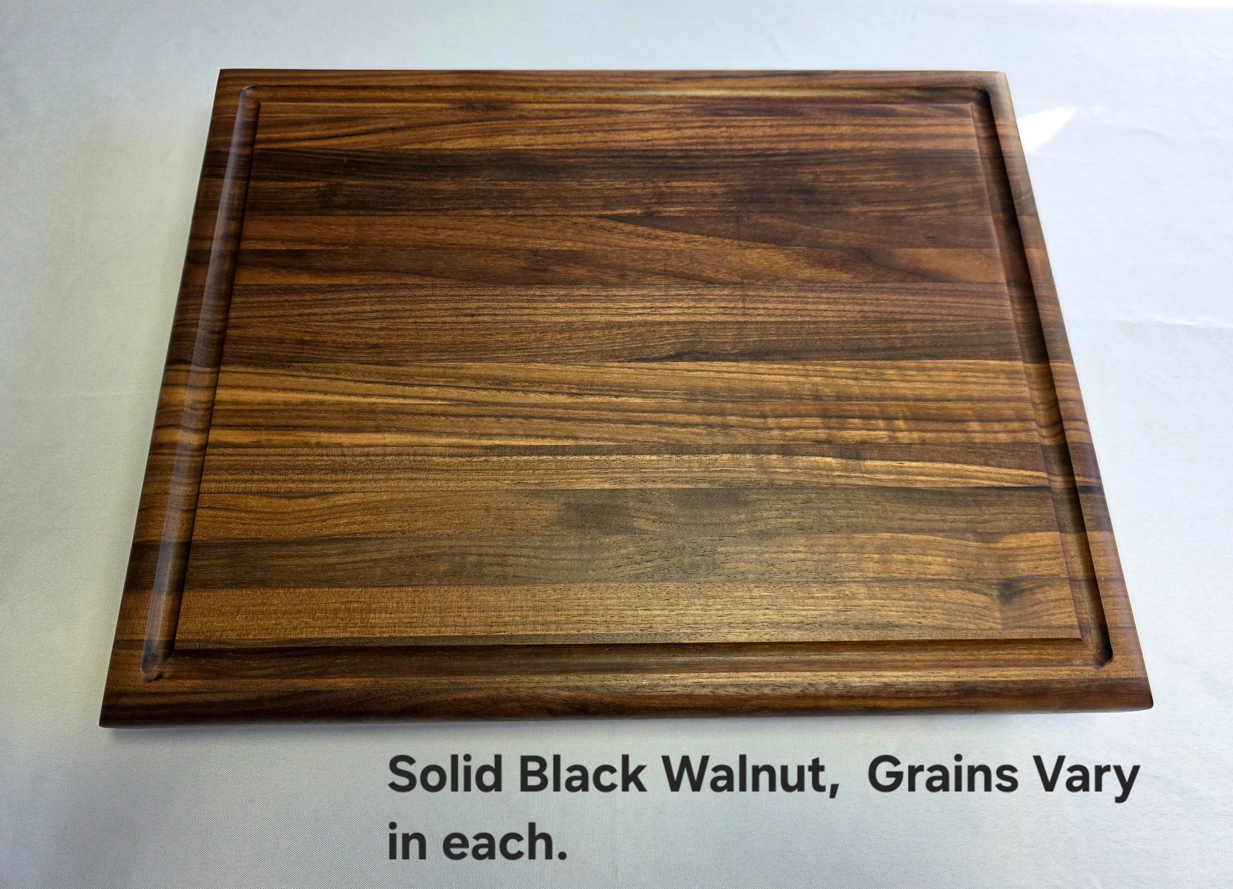 Large Black Walnut Cutting Board: Handcrafted Walnut Butcher Block